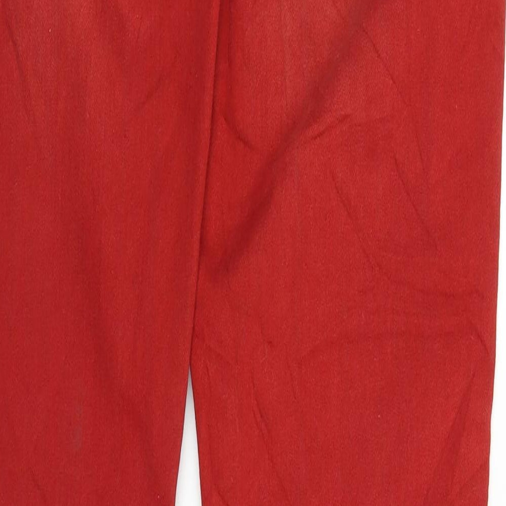 Only Womens Red Denim Straight Jeans Size 31 in L32 in