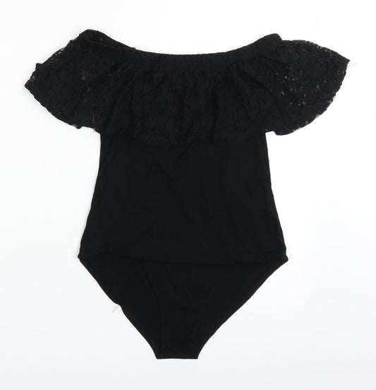 Womens UK Size 12 Select One-Piece Black Bodysuit
