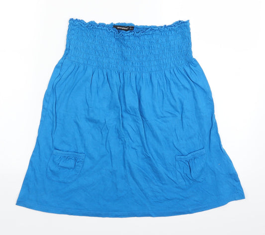 Womens UK Size 14 Atmosphere Blue Basic Blouse