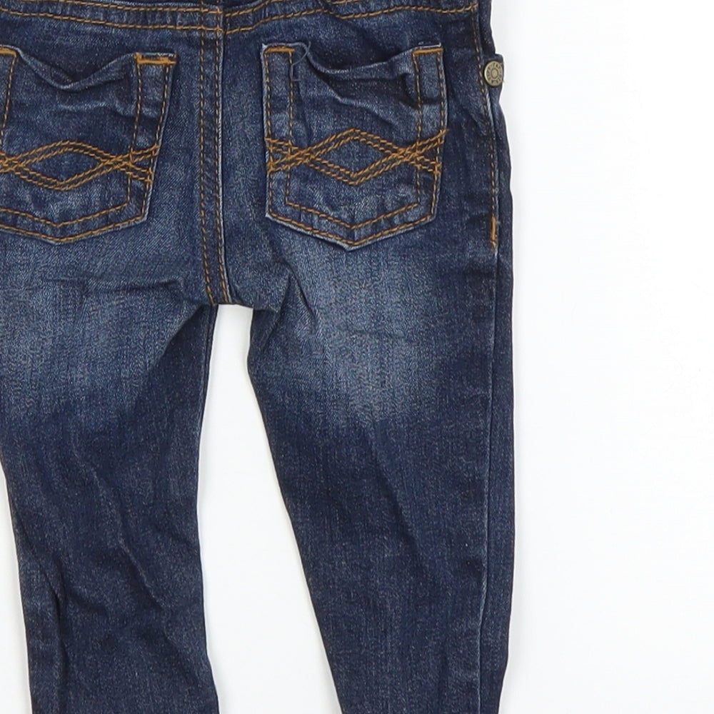 F&F Baby Blue Denim Capri Trousers Size 0-3 Months