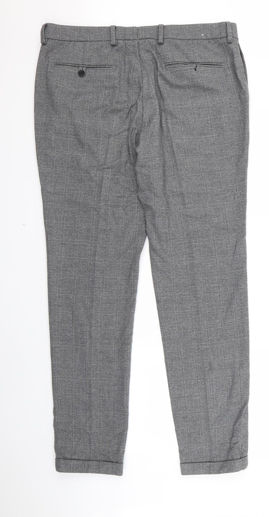 nect Mens Grey Trousers Size 34 L26 in - v