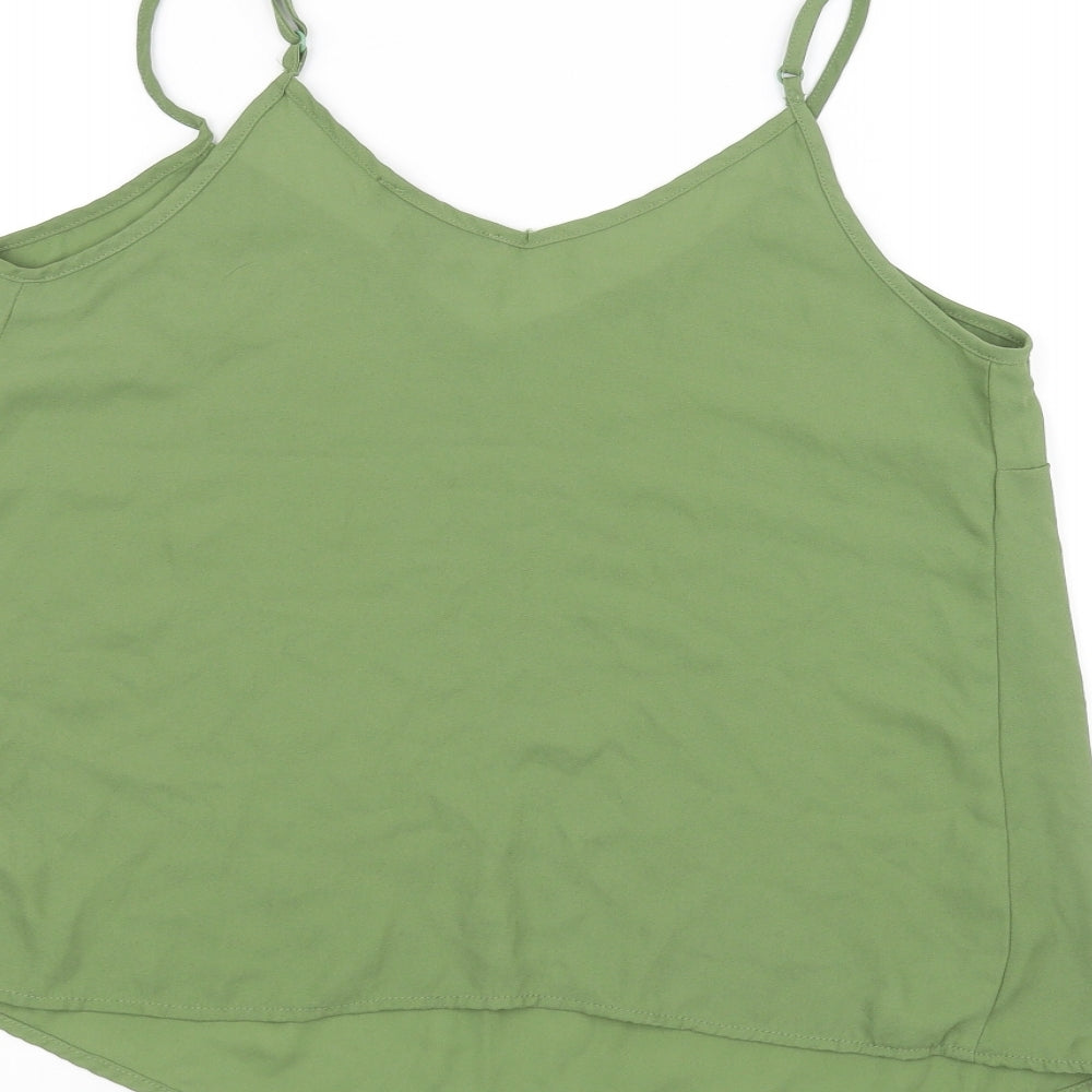 Womens UK Size 10 Atmosphere Green Basic Blouse