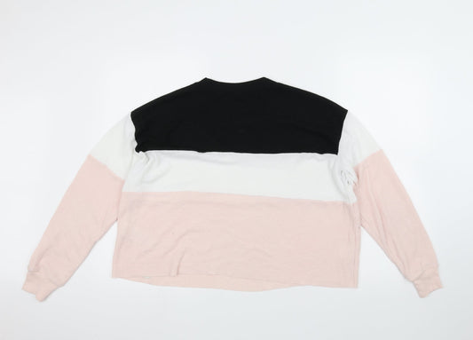 Hollister Womens Pink Pullover Jumper Size S