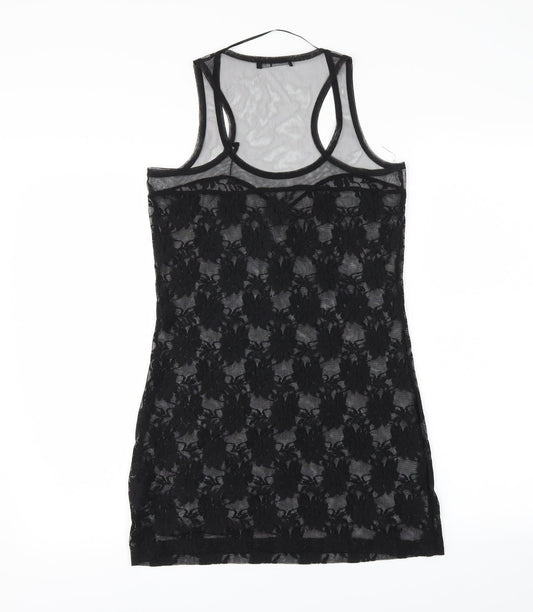 Womens UK Size 8 Atmosphere Black Basic Tank