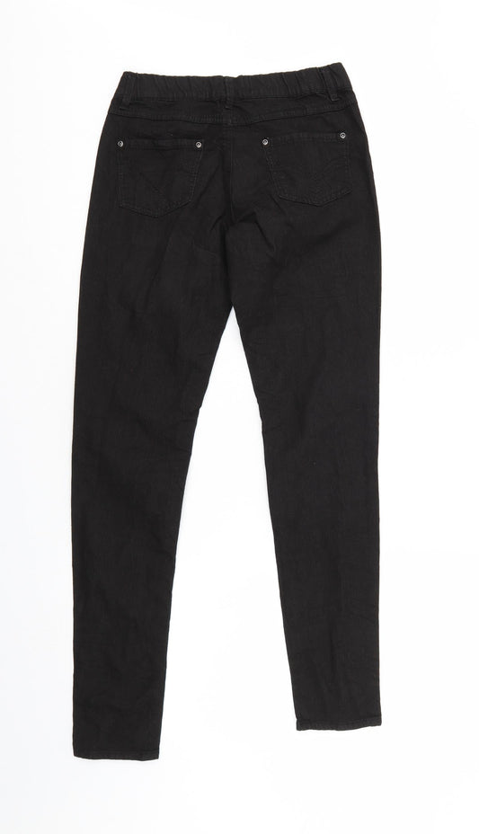 Denim & Co. Womens Black Jegging Jeans Size 8 L30 in