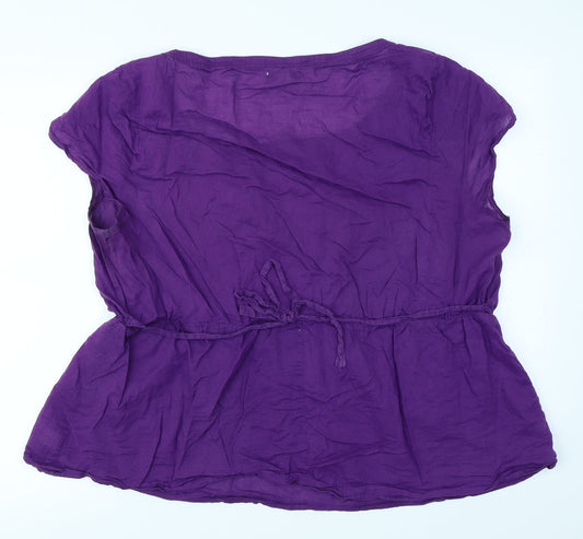 Old Navy Womens Purple Basic Blouse Size 2XL