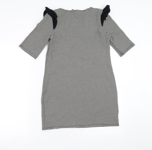 Dorothy Perkins Womens Black Striped Mini Size 14