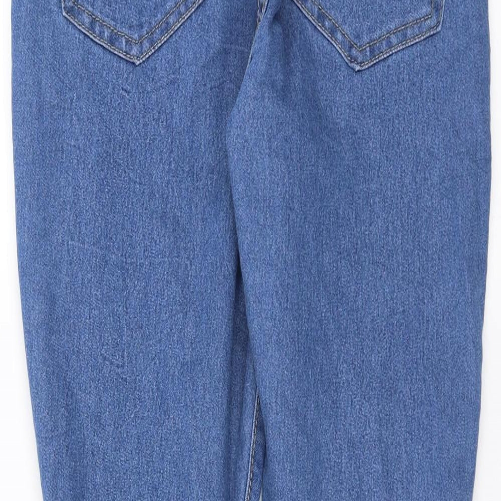 Boohoo Womens Blue Denim Skinny Jeans Size 8 L28 in