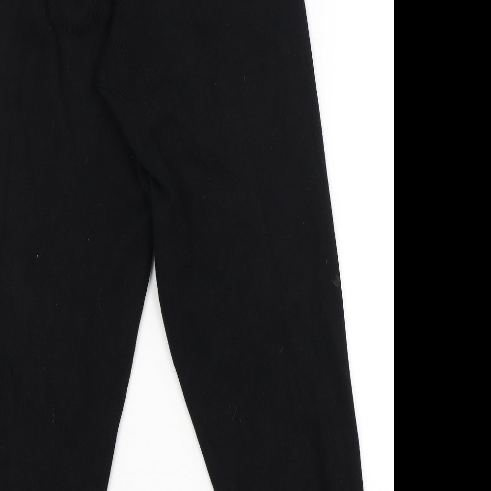 Womens UK Size M Quiz Slim Fit Jogger Black Trousers