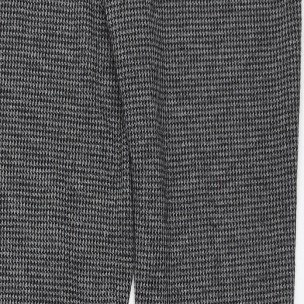 Womens UK Size 8 New Look Cropped Grey Leggings