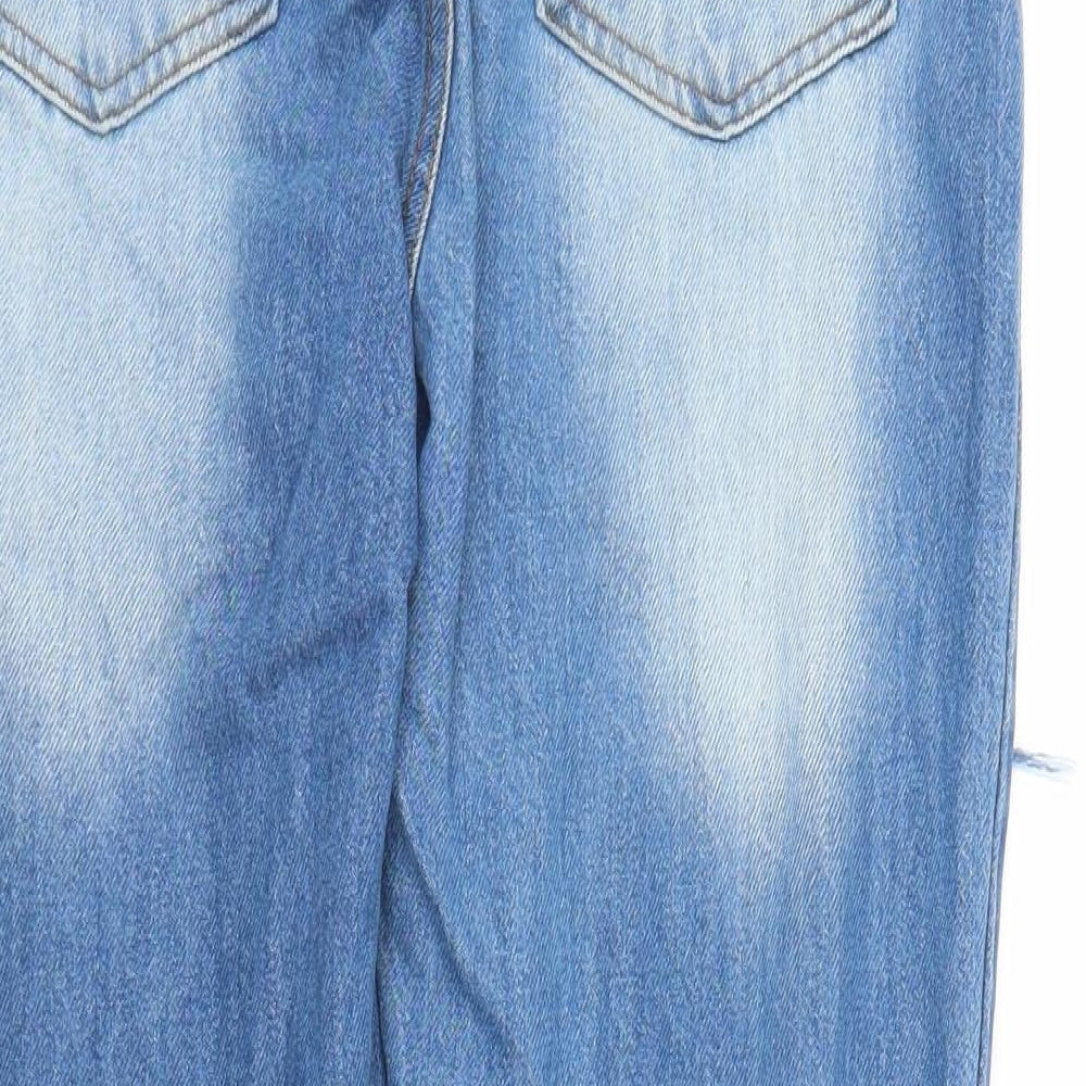 Boohoo Womens Blue Denim Mom Jeans Size 10 L24 in