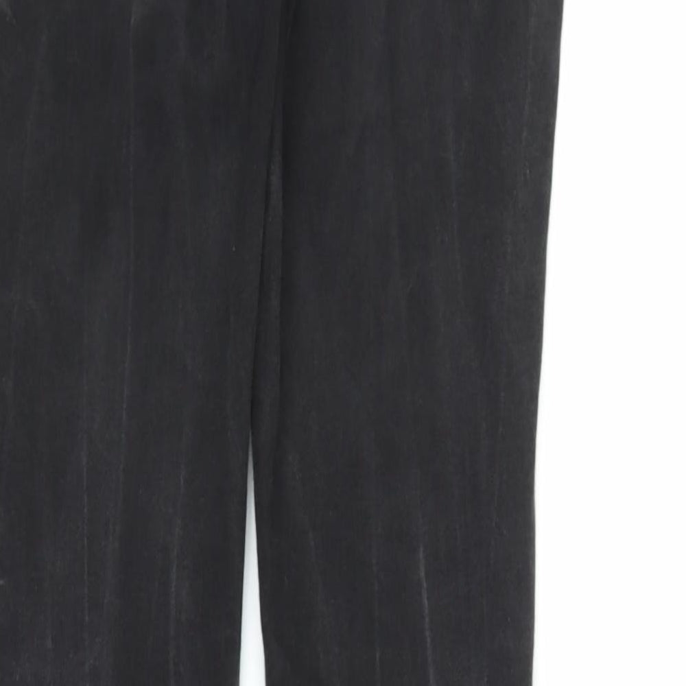 Topman Mens Black Denim Snow Pants Trousers Size 30 in L34 in