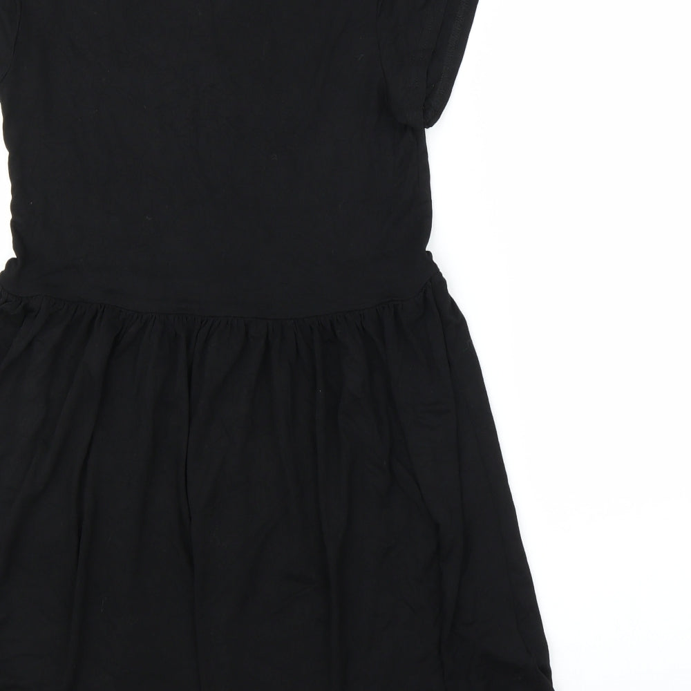 Missguided Womens Black A-Line Size 8