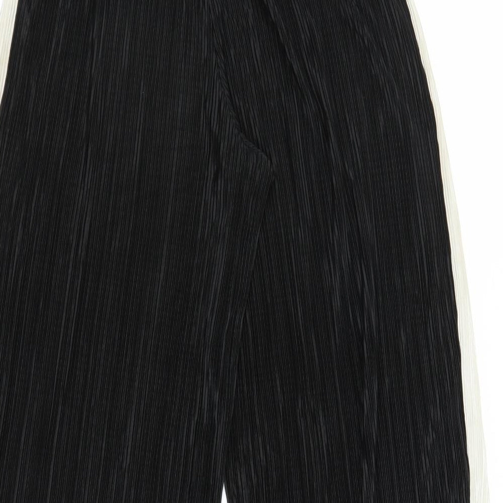 Womens UK Size S Light Before Dark Regular Fit Harem Black Trousers