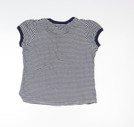 F&F Womens Silver Polka Dot Basic Polo Size 12