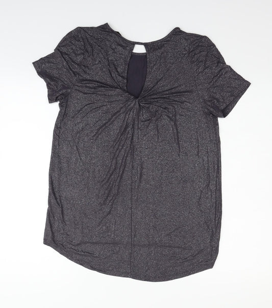 Womens UK Size S Oasis Grey Basic T-Shirt