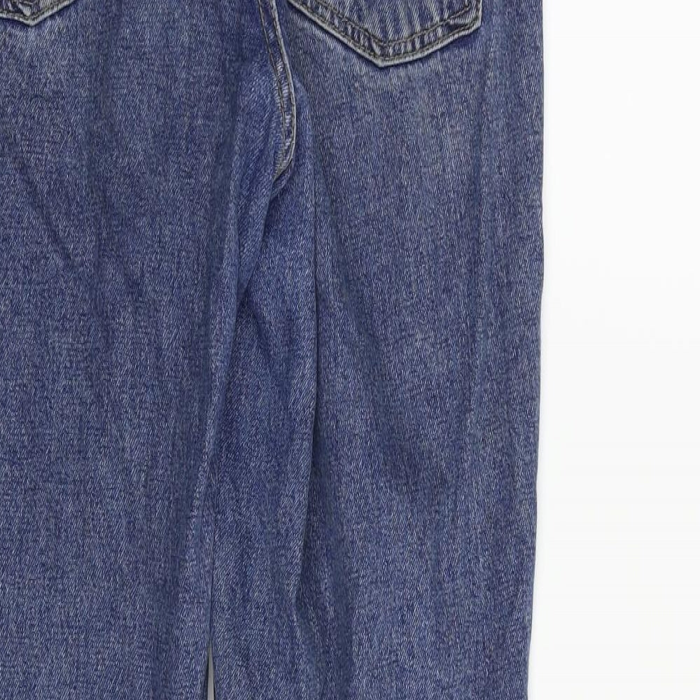 Topshop Womens Blue Straight Jeans Size M L32 in