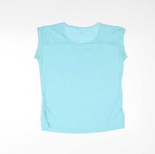 Crane Womens Blue Basic T-Shirt Size M