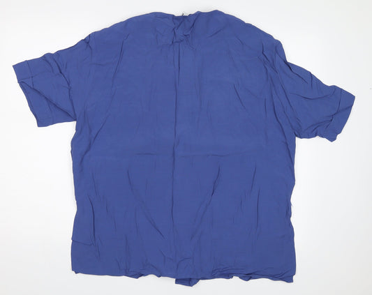 Womens UK Size 42 Gerry Weber Blue Basic Button-Up