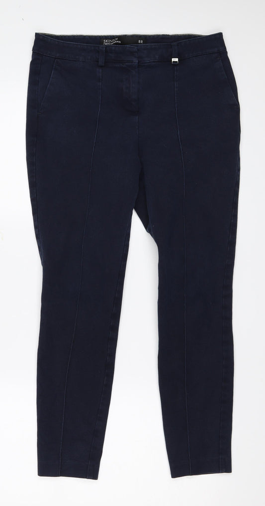 Next Womens Blue Denim Skinny Jeans Size 8 L25 in