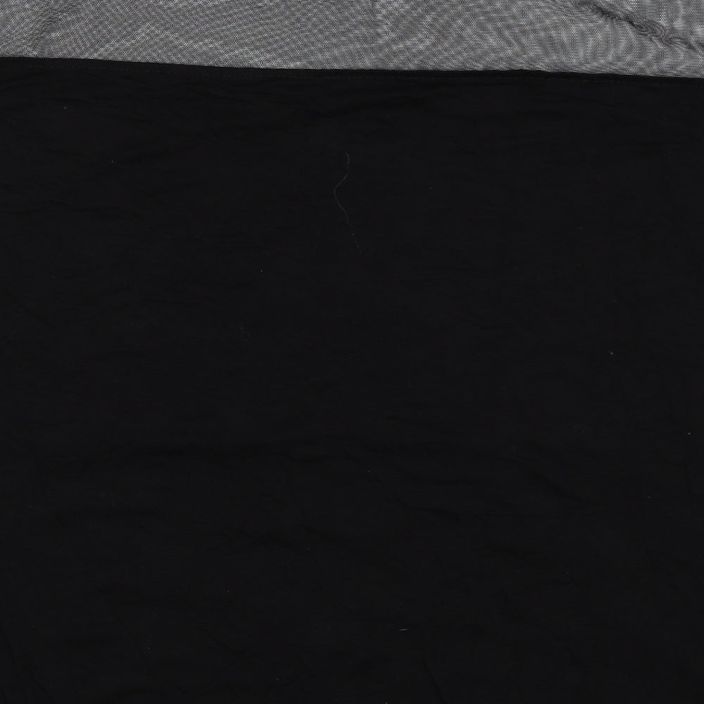 Womens UK Size 8 Topshop Black Basic Blouse