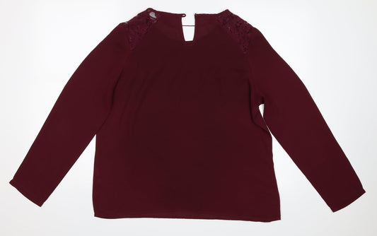 Primark Womens Purple Basic Blouse Size 14