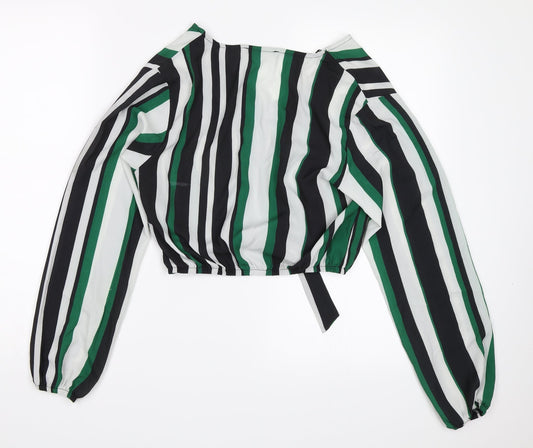Womens UK Size 12 Select Green Basic Blouse