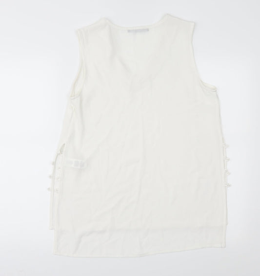Womens UK Size 12 Atmosphere White Basic Blouse