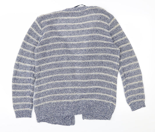Atmosphere Womens Blue Striped Cardigan Jumper Size 10