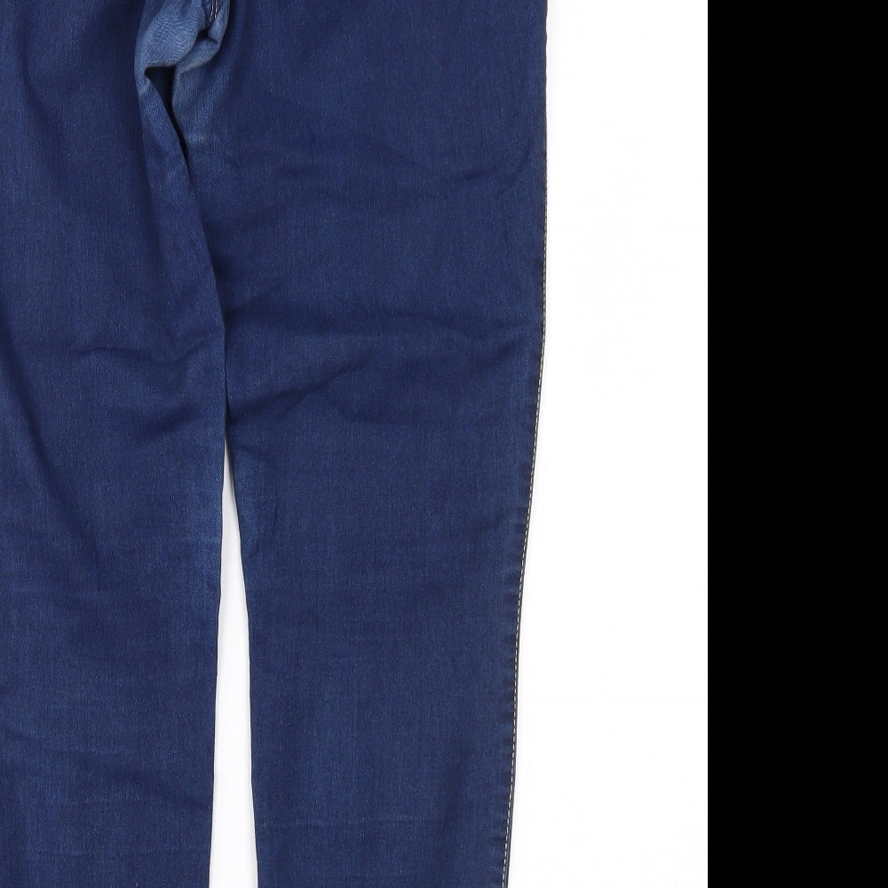 Denim & Co. Womens Blue Denim Jegging Jeans Size 12 L27 in