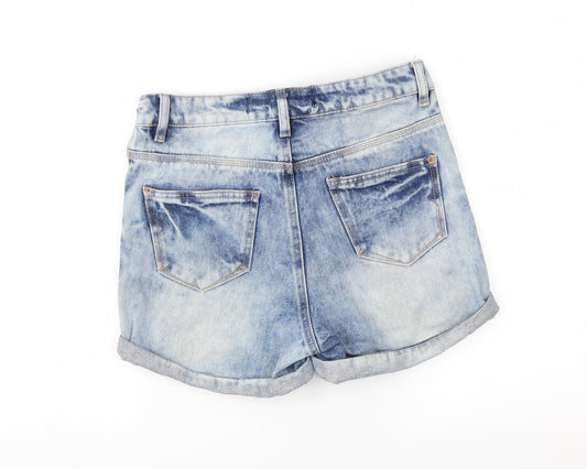 New Look Womens Blue  Denim Hot Pants Shorts Size 6