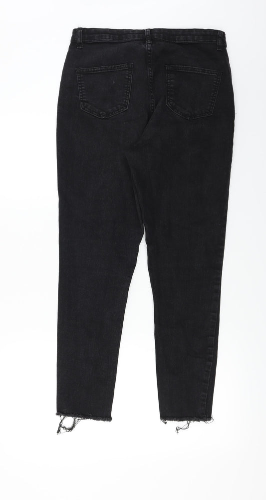 Boohoo Womens Black Skinny Jeans Size 12 L26 in