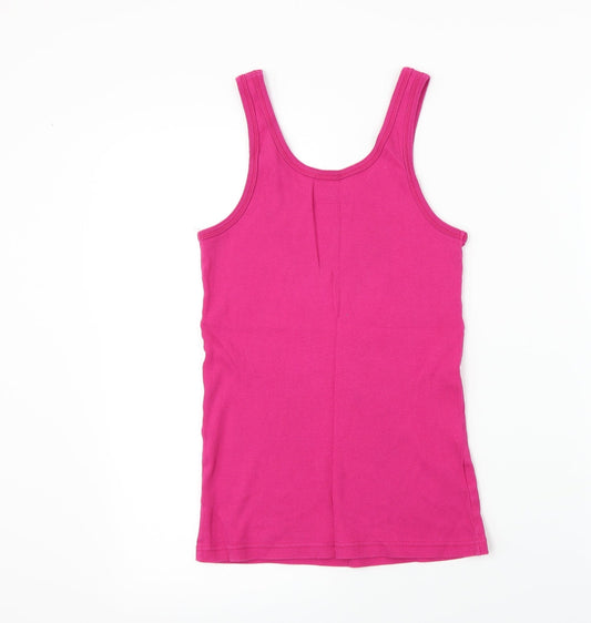 Papaya Womens Pink Basic T-Shirt Size 14