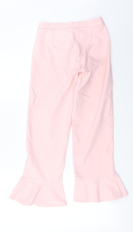 Stradivarius Womens Pink Trousers Size 10 L23 in