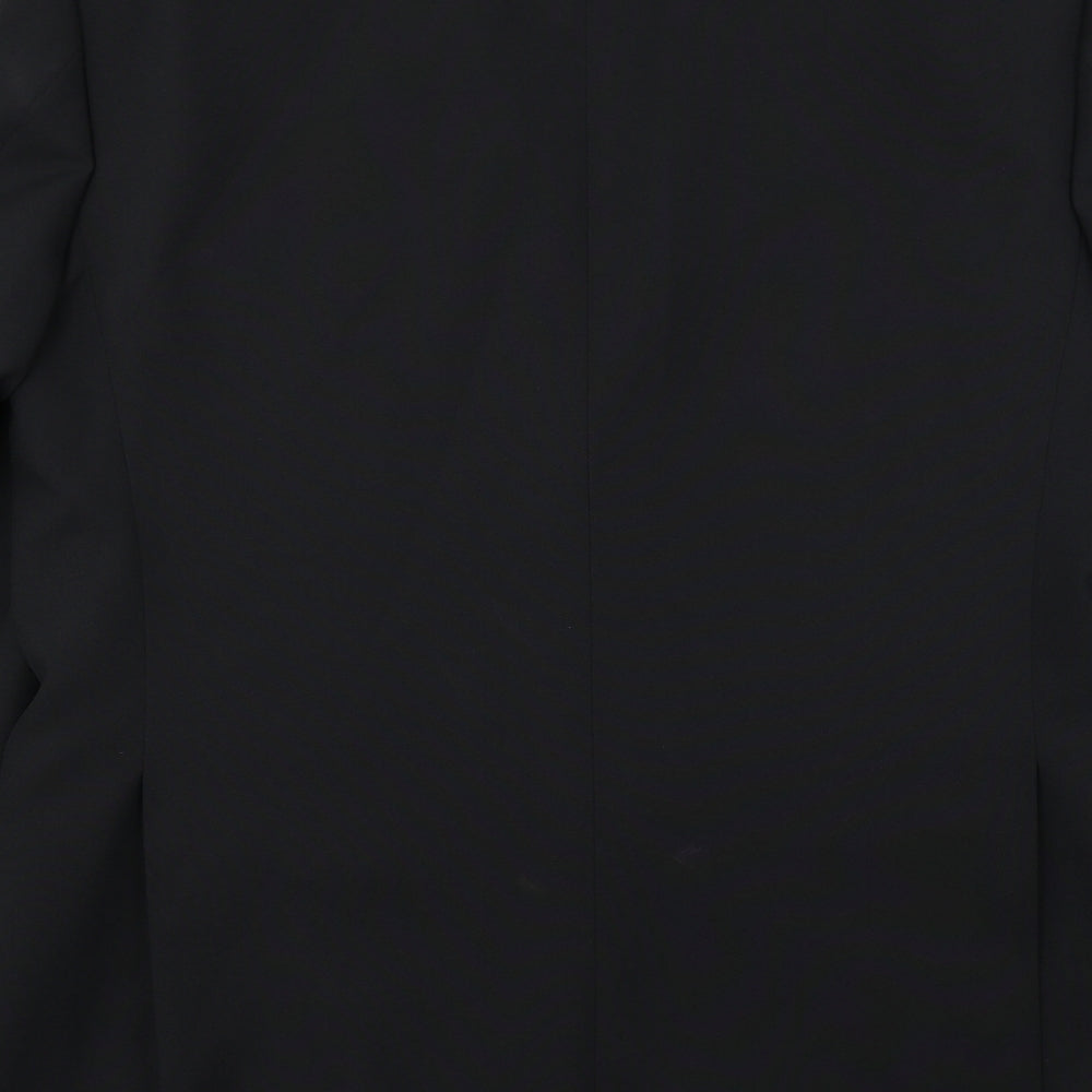 1860 Menswear Mens Black Jacket Blazer Size L