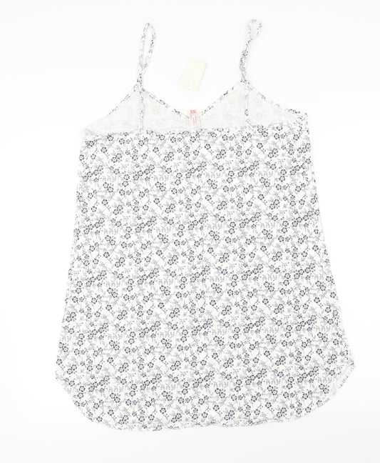 Womens UK Size 14 Preworn White Basic T-Shirt