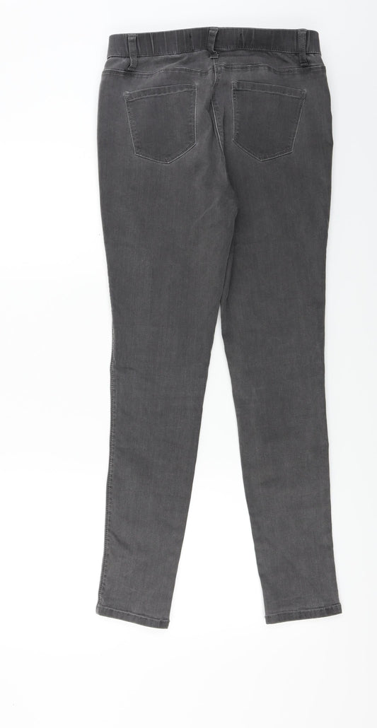 Womens UK Size 12 NEXT Regular Fit Grey Trousers