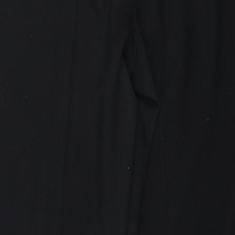 Womens UK Size 12 Warehouse Regular Fit Black Trousers