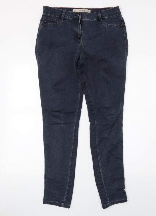 Next Womens Blue Denim Skinny Jeans Size 12 L27 in