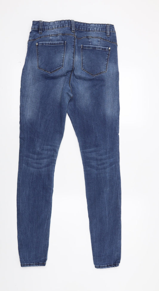 Primark Womens Blue Denim Skinny Jeans Size 28 in L28 in