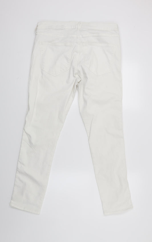 Newlook Womens White Denim Skinny Jeans Size 32 in L27 in