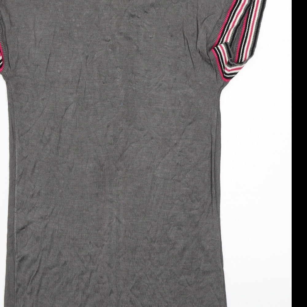 GEORGES RECH Womens Grey Basic T-Shirt Size XS
