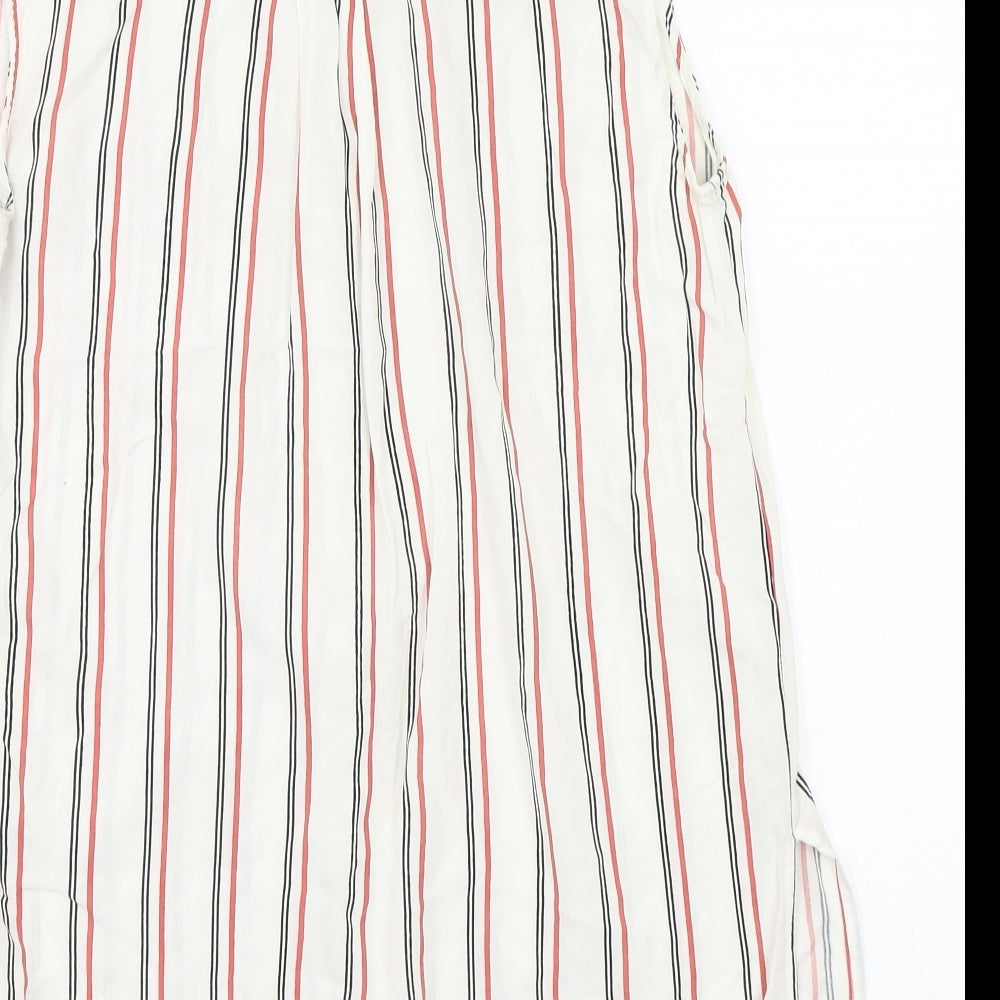 Womens UK Size 10 Newlook White Basic T-Shirt