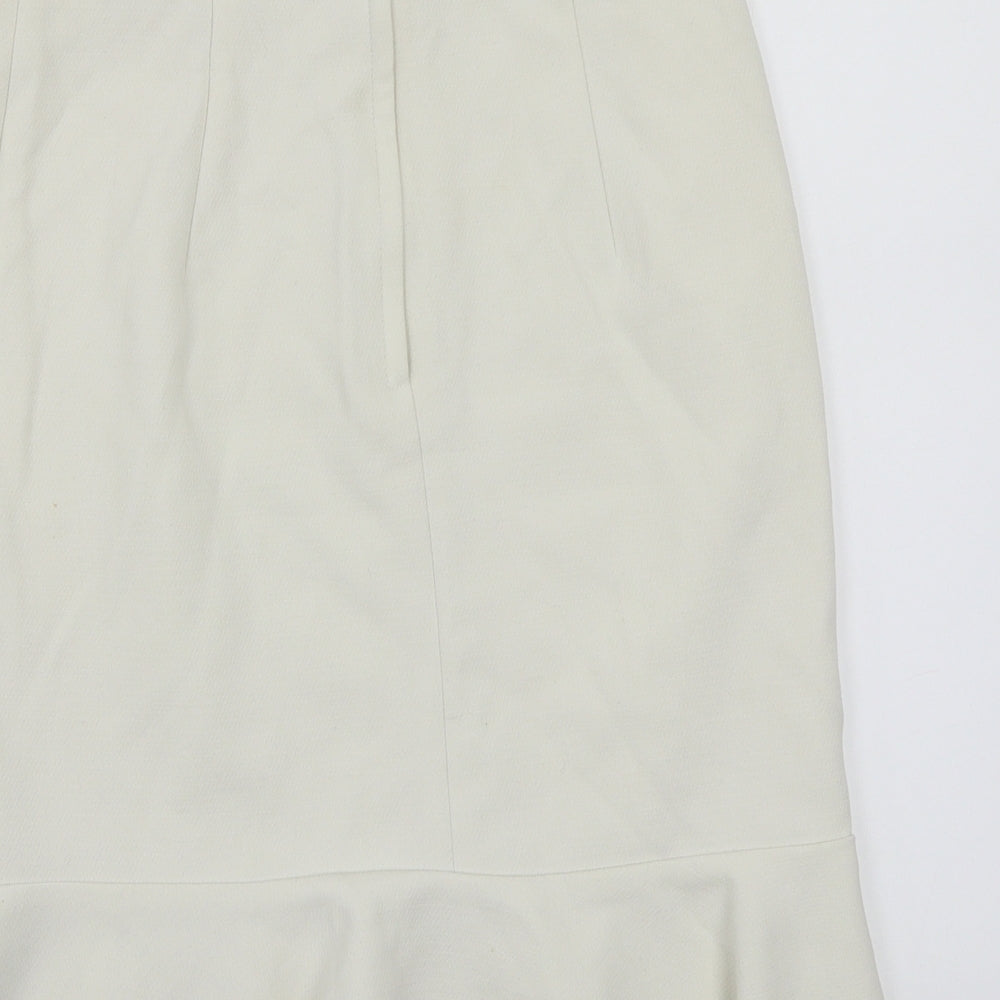 H&M Womens White   A-Line Skirt Size 6