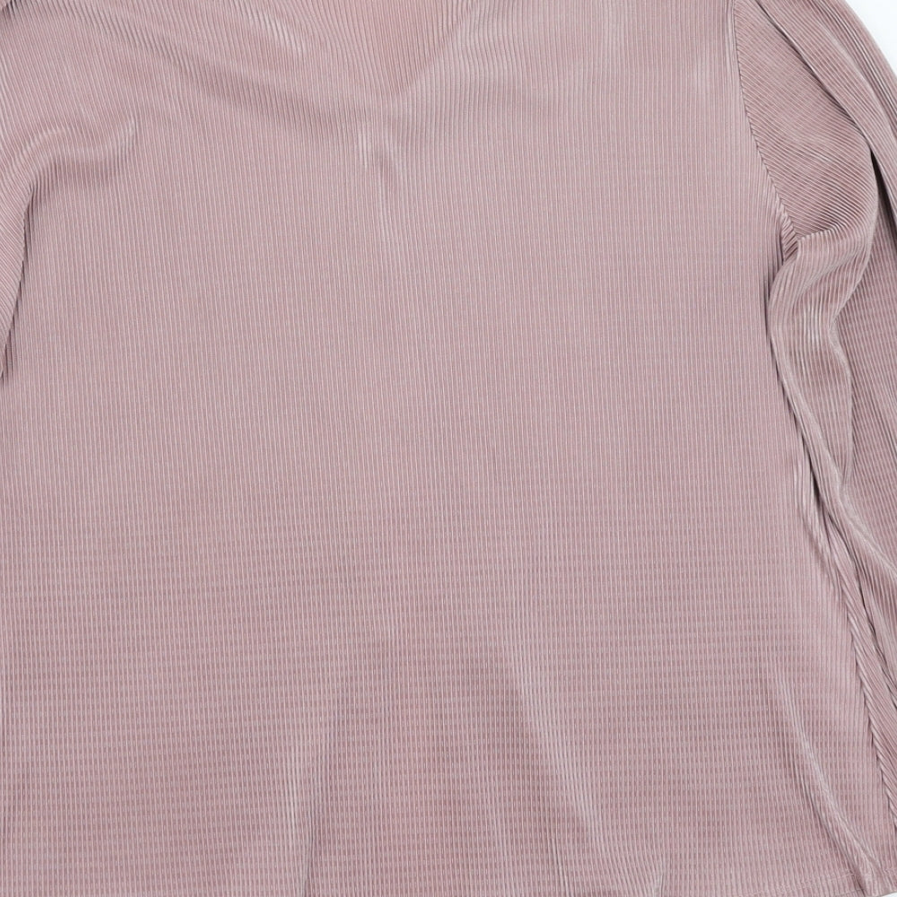 Bonmarché Womens Pink Basic Button-Up Size 22