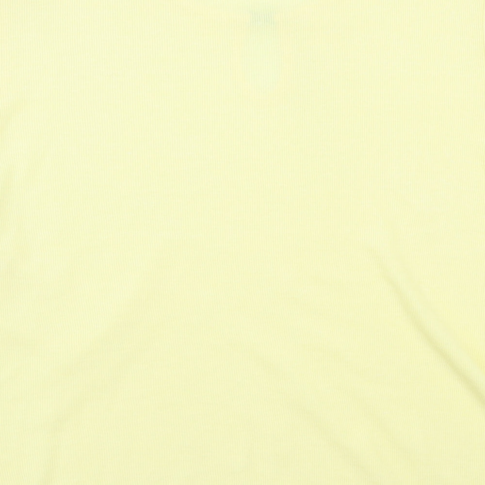 Womens UK Size M Carolyn Taylor Yellow Basic T-Shirt