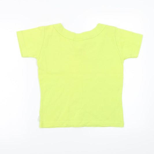 Womens UK Size 2 Falmer Green Basic T-Shirt