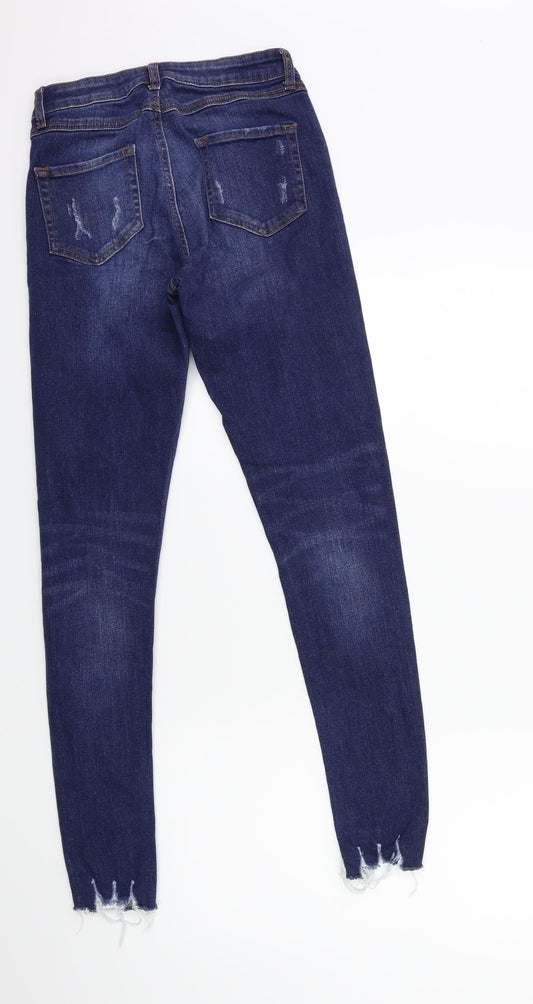 Denim & Co. Womens Blue Denim Skinny Jeans Size 8 L29 in