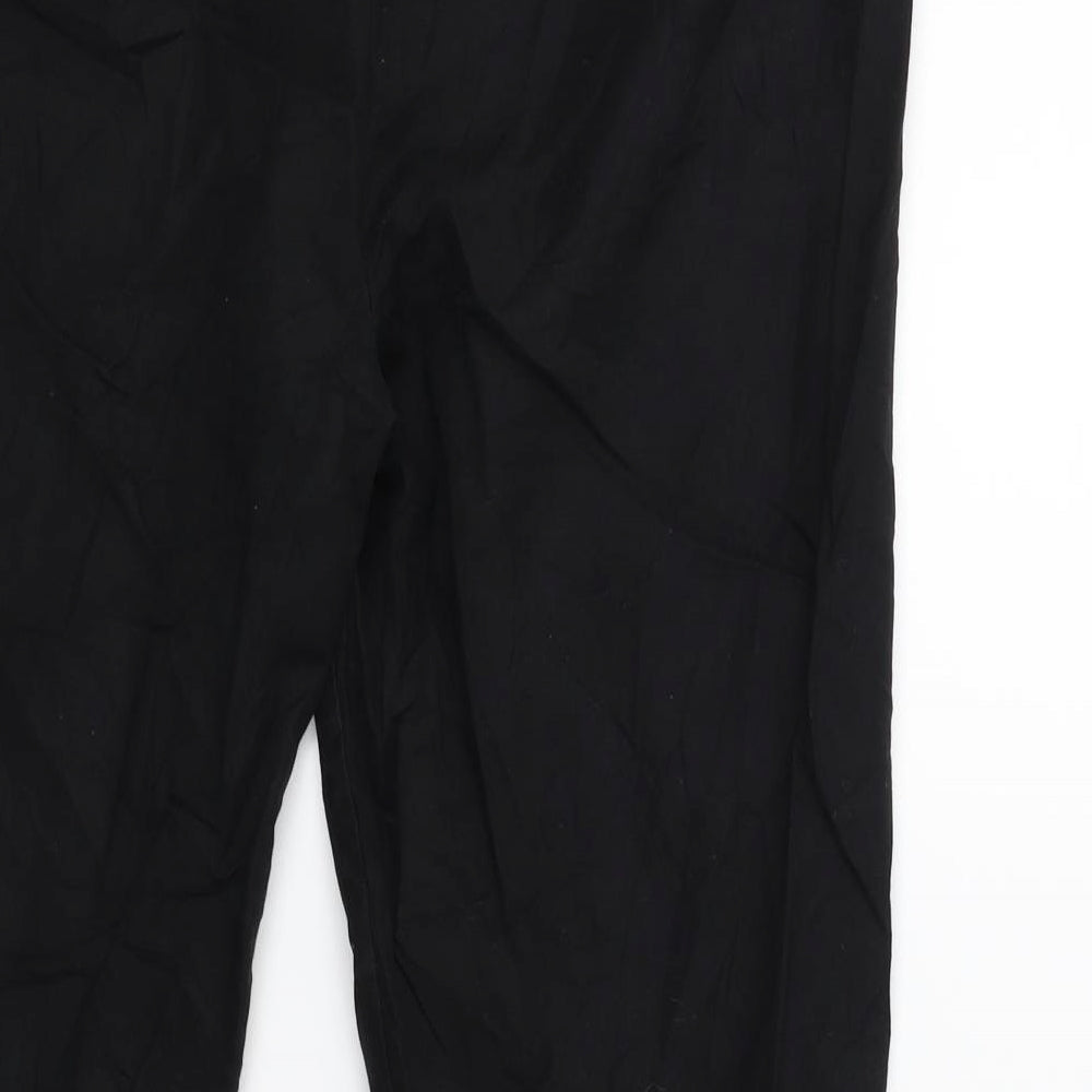 Womens UK Size 32 in Camaïeu Regular Fit Cargo Black Trousers