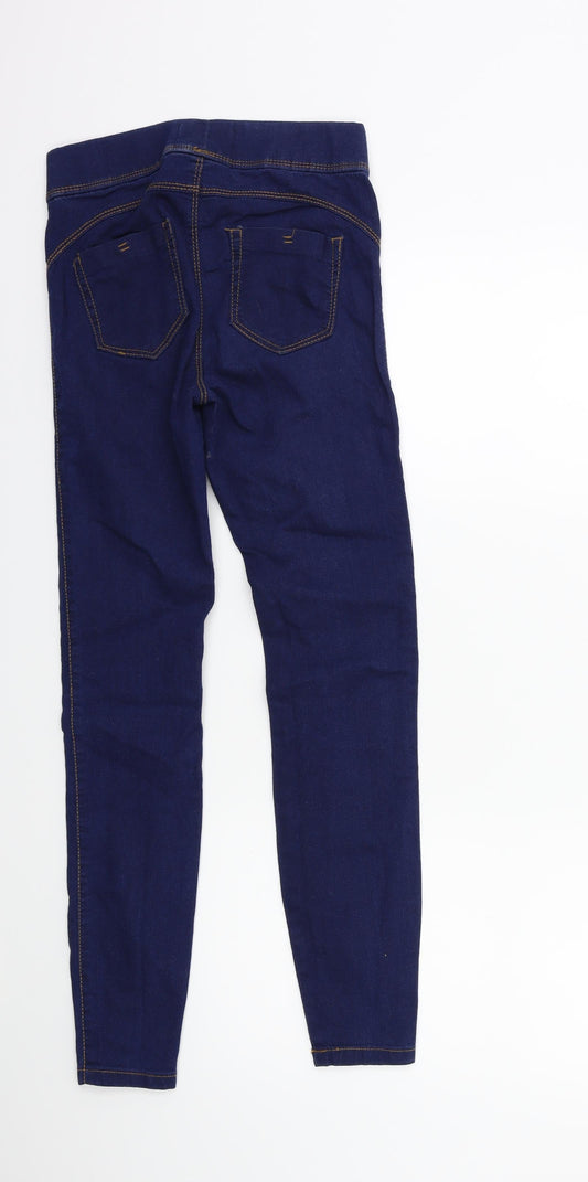 Denim & Co. Womens Blue Denim Jegging Jeans Size 6 L27 in